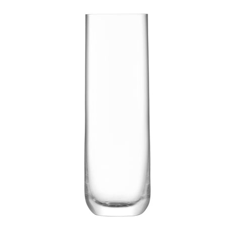 Set of four LSA Borough Highball glasses, 420ml clear longdrink glasses, designed for stylish serving and elegant presentation.