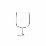 Set of four LSA Borough craft beer glasses, 625ml clear glass, designed for enjoying craft beers with elegant style.
