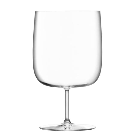 Set of four clear LSA Borough craft beer glasses, 625ml capacity, showcasing elegant design and sturdy glass construction.