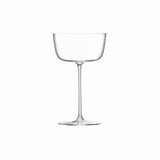 Set of four clear LSA Borough cocktail glasses, 240ml capacity, elegant glassware for cocktails and beverages.