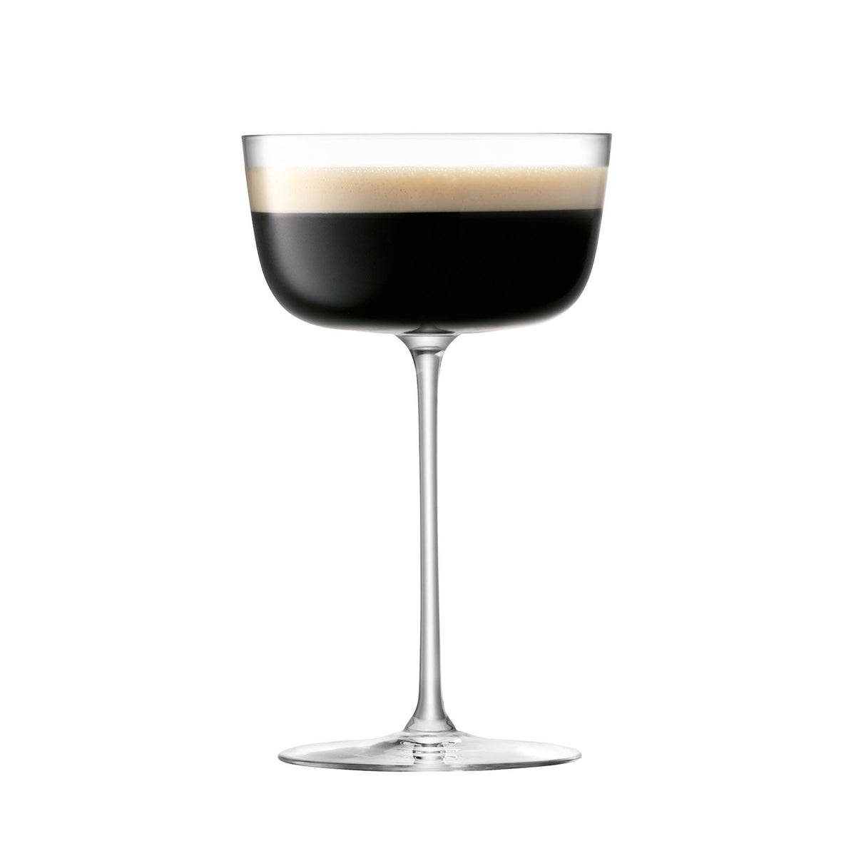 Set of four clear LSA Borough cocktail glasses, 240ml capacity, elegant glassware for cocktails and beverages.