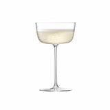 Set of four clear LSA Borough cocktail glasses, 240ml capacity, showcasing elegant design for serving cocktails.