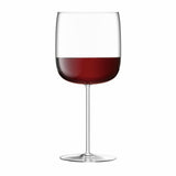 Set of four LSA Borough Grand Cru 660ml clear wine glasses, stylish and elegant for serving wine.