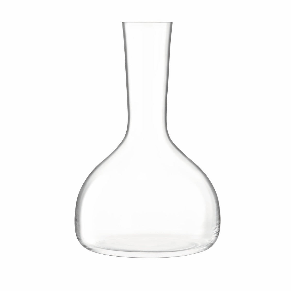 Clear LSA Borough wine carafe with a 1.75L capacity, elegant glass design for serving wine or beverages.