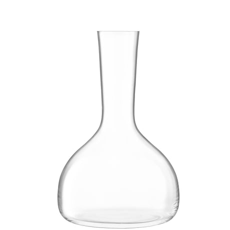 Clear LSA Borough wine carafe with a 1.75L capacity, featuring a sleek, modern glass design for serving wine elegantly.