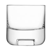 Pair of clear LSA Cask Whisky Tumblers, 240ml, made of glass, designed for enjoying whisky straight or on the rocks.