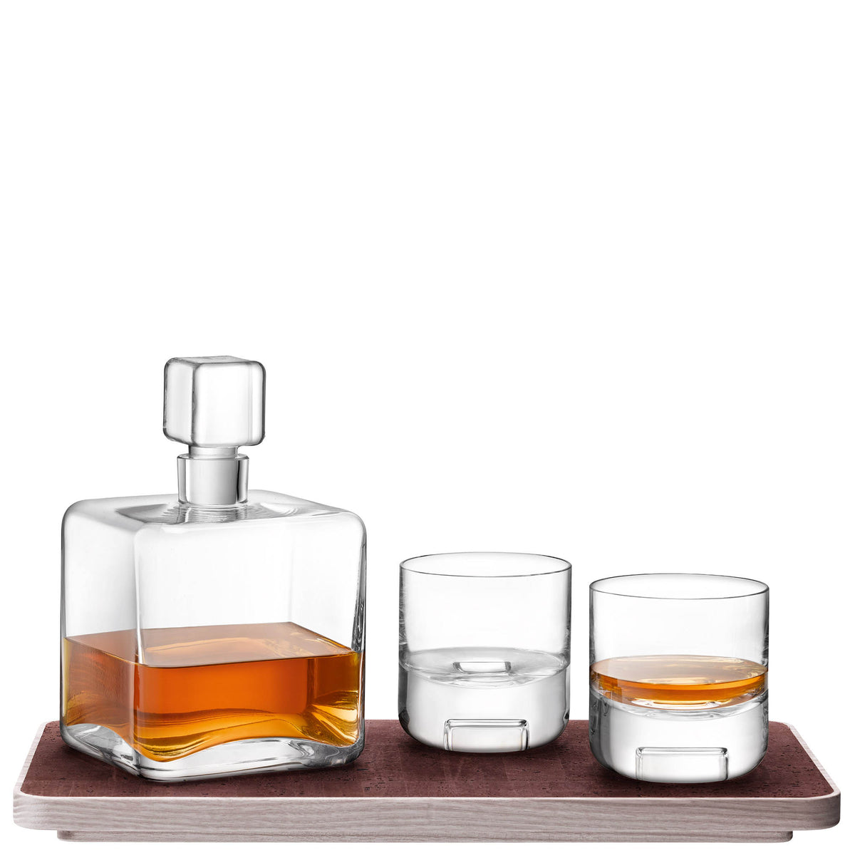 LSA Cask Whisky Set with clear glasses and accessories, designed for enjoying fine whisky in a stylish presentation.