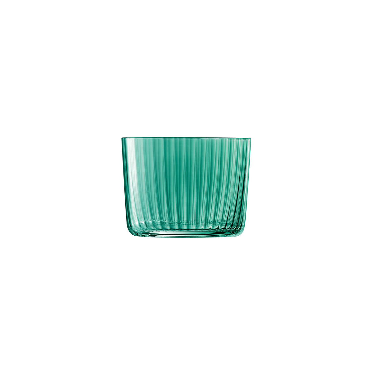 Set of four LSA Gems tealight holders in assorted jade colors, 6cm kerzenhalter with a modern, geometric design.