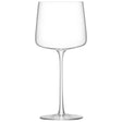 Set of four clear LSA Metropolitan wine glasses, 400ml capacity, elegant and modern design for serving wine.