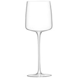 Set of four clear LSA Metropolitan wine glasses, 350ml capacity, elegant design for serving wine.