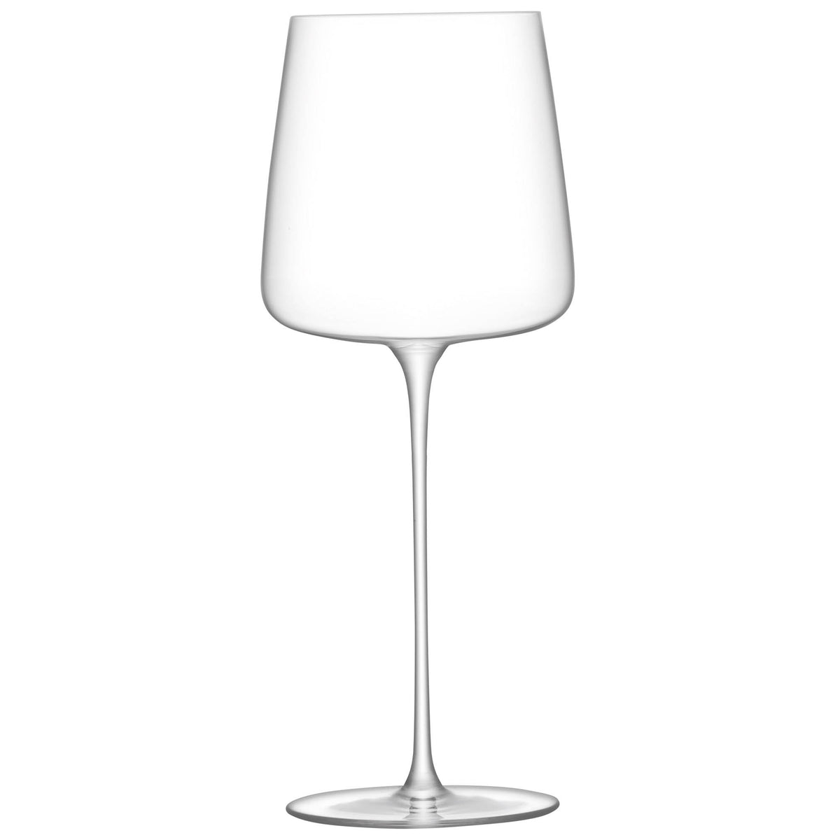 Set of four LSA Metropolitan Grand Cru wine glasses, 680ml clear glass with elegant shape for serving wine.