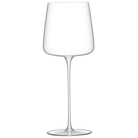 Set of four LSA Metropolitan Grand Cru wine glasses, 680ml clear glass with elegant shape for serving wine.