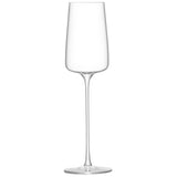 Set of four LSA Metropolitan champagne flutes, 230ml clear Sektglas for serving sparkling wine, elegant glassware for celebrations.