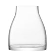 Clear LSA Flower Kiln Vase, 21cm tall, with a smooth rounded design perfect for floral arrangements.