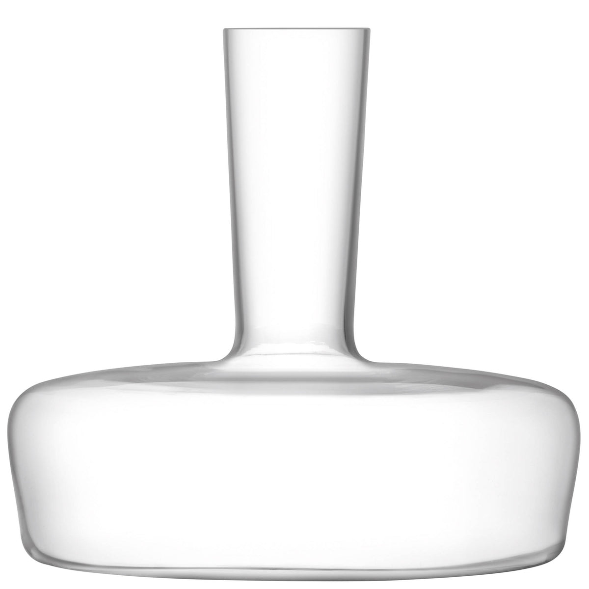 Clear LSA Metropolitan carafe with a sleek 2L design, perfect for serving water or beverages in an elegant glass vessel.