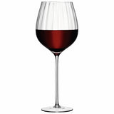 Pair of LSA Aurelia red wine glasses, 660ml clear optic rotweinglas, elegant and stylish for wine serving.
