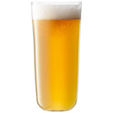 Set of four clear LSA ARC longdrink glasses, 550ml capacity, elegant design, perfect for serving beverages.