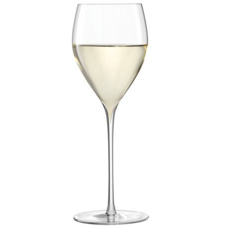 Pair of clear LSA Weinglas SAVOY wine glasses, 360ml, with a sleek design in a 2-piece set.