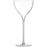 Set of two clear LSA Savoy cocktail glasses with 210ml capacity, elegant design for serving cocktails.