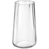 Clear LSA Lagoon vase with a sleek, modern design, standing 35cm tall, perfect for elegant floral displays.