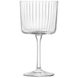 Set of four clear LSA GIO LINE wine glasses, 250ml capacity, showcasing elegant design for serving wine.