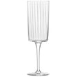 Set of four clear LSA Gio Line champagne flutes, 210ml Sektglas with elegant design for celebrating occasions