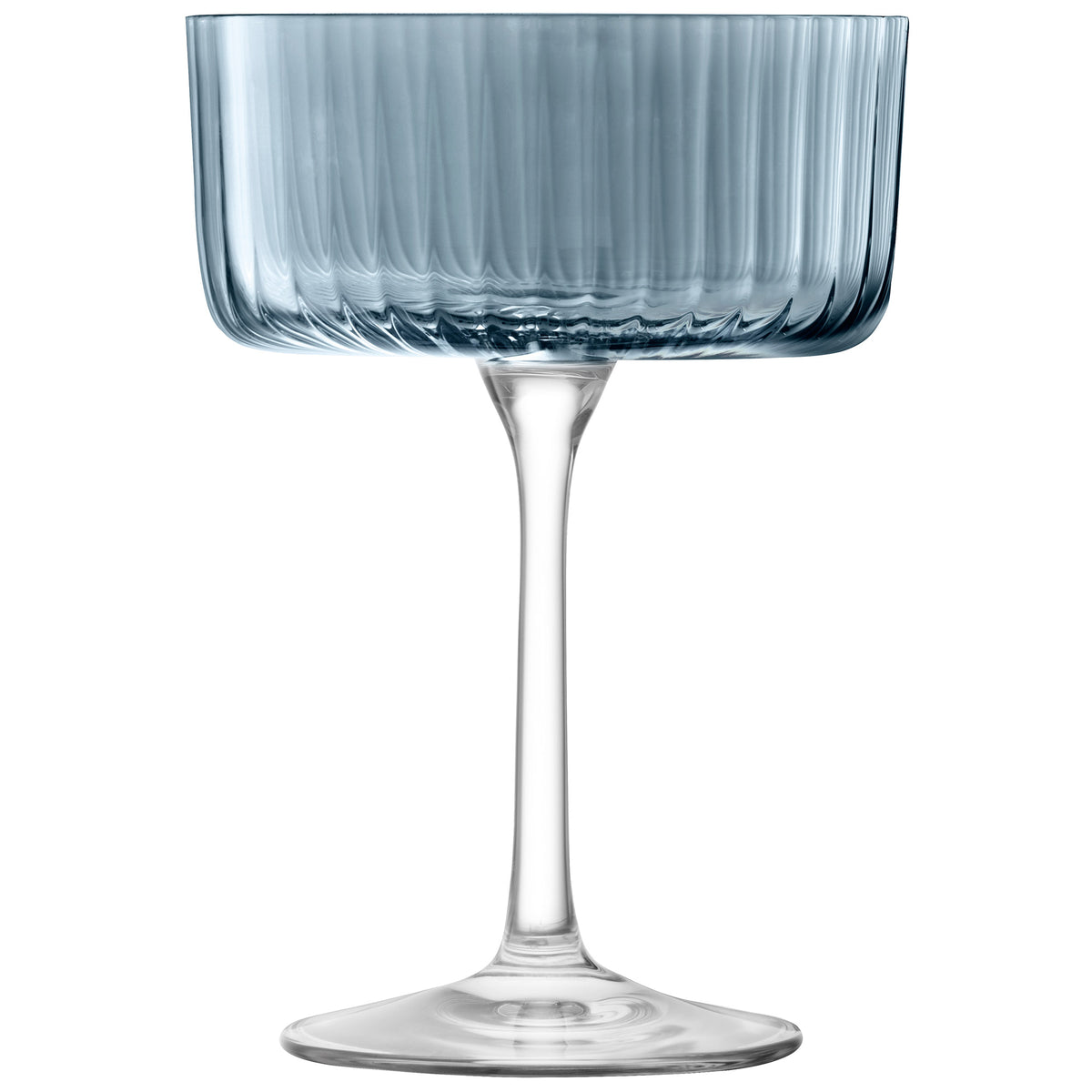 Set of four LSA GEMS ocean-patterned cocktail glasses, 230ml, elegant glassware for cocktails and beverages.