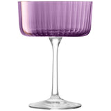 LSA GEMS cocktail glasses in berry color, 230ml capacity, set of four, elegant glassware for cocktails and drinks.