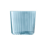 Set of four LSA Gems tumblers in 310ml, featuring assorted sapphire colors, made of glass for stylish drinking.