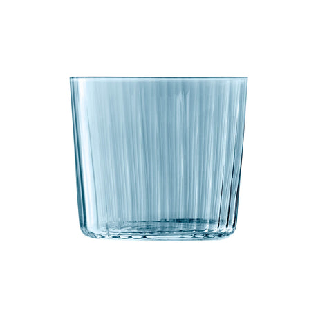 Set of four LSA Gems tumblers in 310ml, featuring assorted sapphire colors, made of glass for stylish drinking.