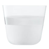 Set of two LSA ARC Contrast tumblers in white, 260ml capacity, sleek glass design for stylish beverage serving.