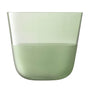 Two LSA Arc Contrast Tumblers in moss green, 260ml capacity, featuring a modern design and contrasting rim details.
