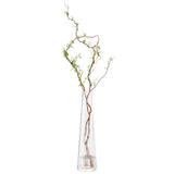 LSA Beacon glass candle holder, clear 34 cm tall, elegant design perfect for decorative and ambient candle displays.