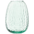 LSA Canopy Seed Vase in recycled glass, 19cm tall, with a modern, rounded design perfect for floral arrangements.