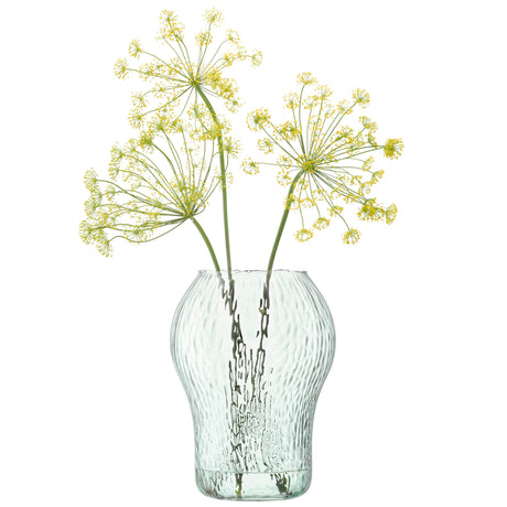 LSA Canopy Seed Vase, 27cm tall, made from recycled materials, featuring a sleek, modern design for floral arrangements.