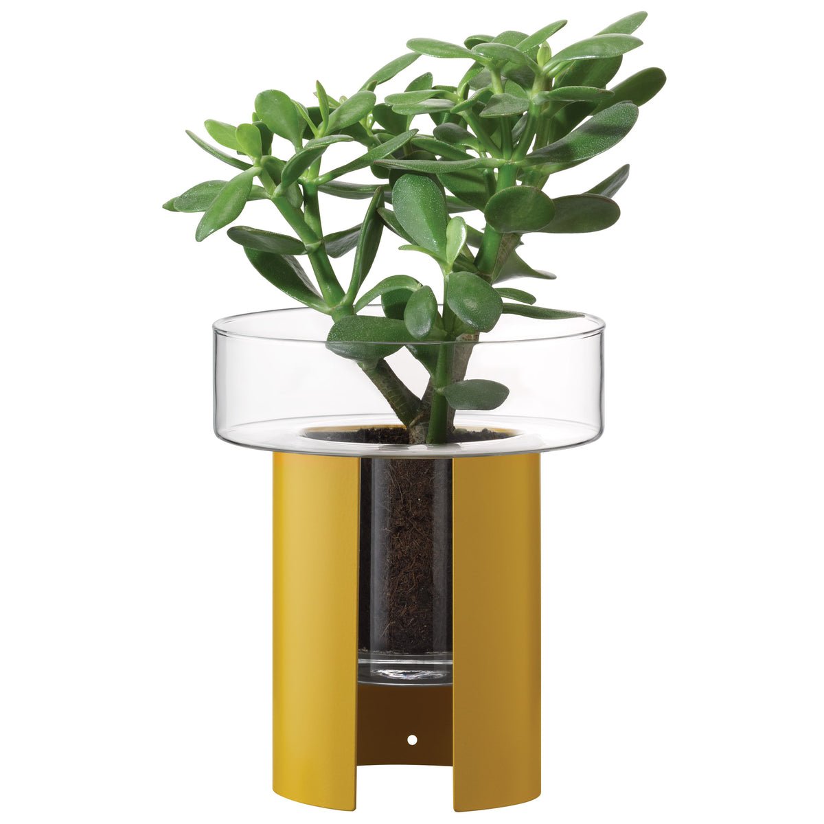 LSA | Planter TERRAZZA, gelb, H22cm