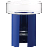 LSA Planter TERRAZZA in blue, ceramic with H22cm, modern design for indoor or outdoor use, detailed view of the planter.
