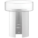 White LSA Planter Terrazza with a 22cm height, featuring a modern design perfect for indoor or outdoor planting.