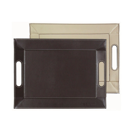 Small 2-in-1 Wendetablett and Tischset DUO by Freeform, showing a reversible table tray with a wooden finish.