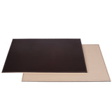FREEFORM Platzset DUO in schokobraun and creme, rectangular with woven texture, designed for dining table use.