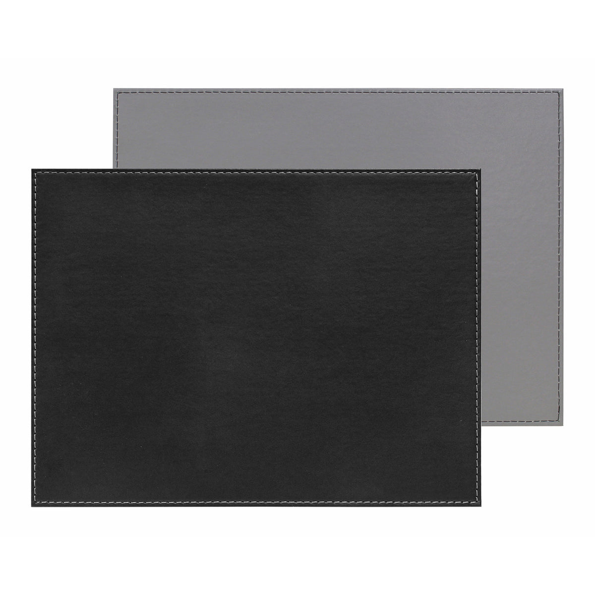 FREEFORM Platzset DUO in black and gray, rectangular table placemats for dining tables, stylish and functional.
