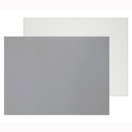 FREEFORM Platzset DUO in grau und weiß, rechteckiges Tischtuch für stilvollen Esstisch, langlebiges und elegantes Design