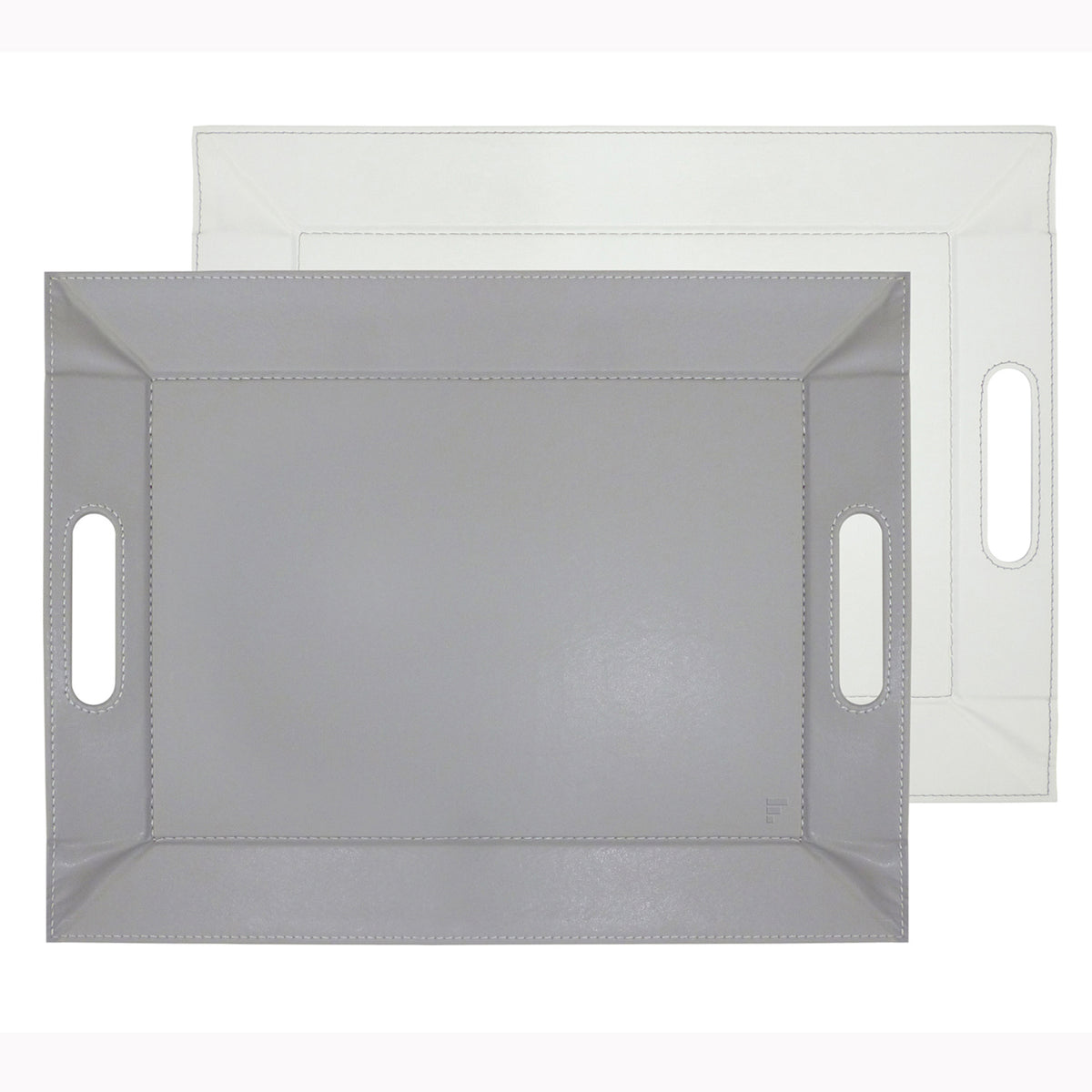 Large Freeform Wendetablett 2in1 tablet and table setting, versatile reversible tray in natural finish.