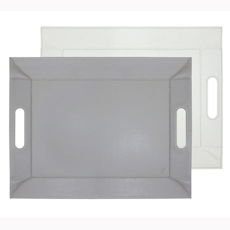 Large Freeform Wendetablett 2in1 tablet and table setting, versatile reversible tray in natural finish.