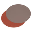 FREEFORM Platzset DUO in anthrazit and burgundy with an oval shape, featuring a stylish and modern design for dining tables.