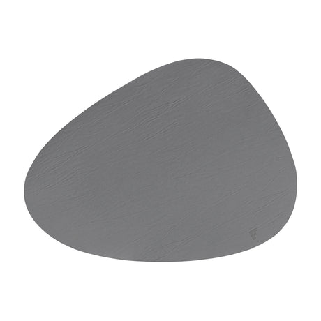 FREEFORM Platzset KIESEL in grau, 40 x 30 cm, featuring a contemporary design for dining table protection and decoration.