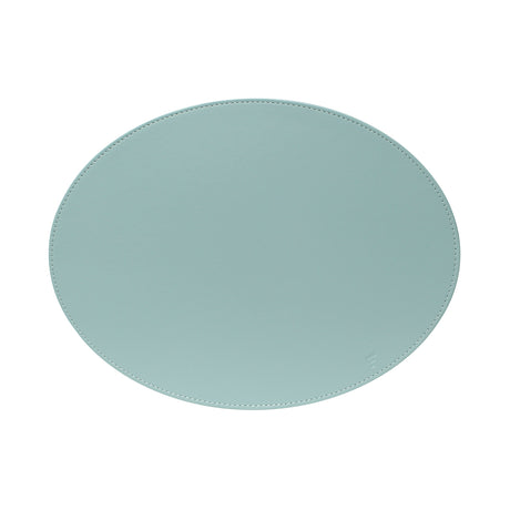 FREEFORM Platzset DUO in mint and elfenbein, oval-shaped table setting with a stylish, modern design.