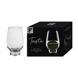 FREEFORM clear white wine glass set, 2 x 430 ml, elegant and transparent for serving white wines.