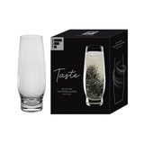 Pair of clear FREEFORM Sekt-Glas champagne flutes, 2 x 275 ml, with elegant curved design for sparkling wine.