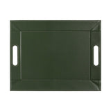 Freeform 2-in-1 Wendetablett and tablemat in olive and ivory, small size, showing reversible surface and stylish design.